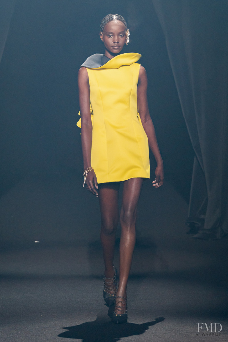 Angair Biong featured in  the AZ Factory fashion show for Spring/Summer 2022