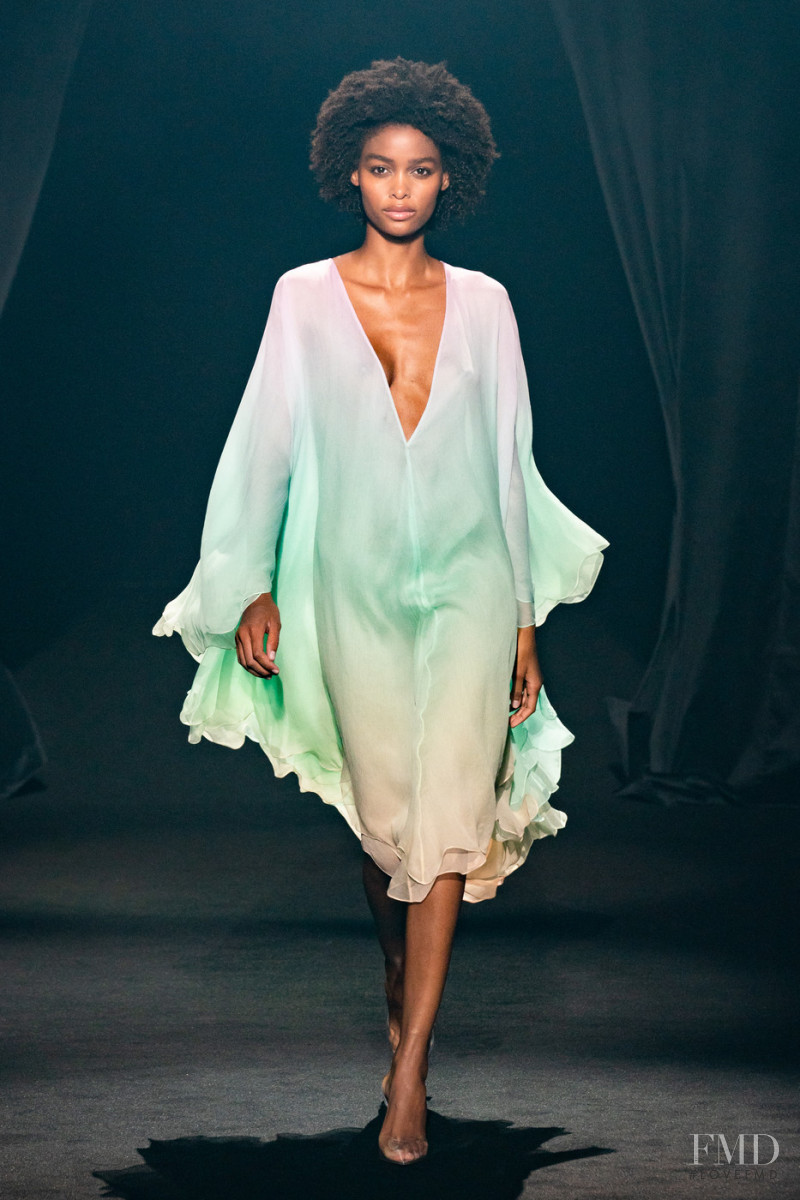 Blesnya Minher featured in  the AZ Factory fashion show for Spring/Summer 2022