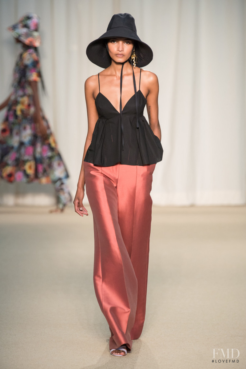 Shaanti Chaitram featured in  the ADAM Lippes fashion show for Spring/Summer 2022