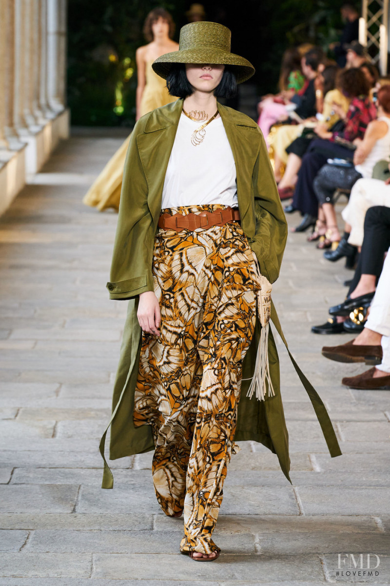 Sofia Steinberg featured in  the Alberta Ferretti fashion show for Spring/Summer 2022