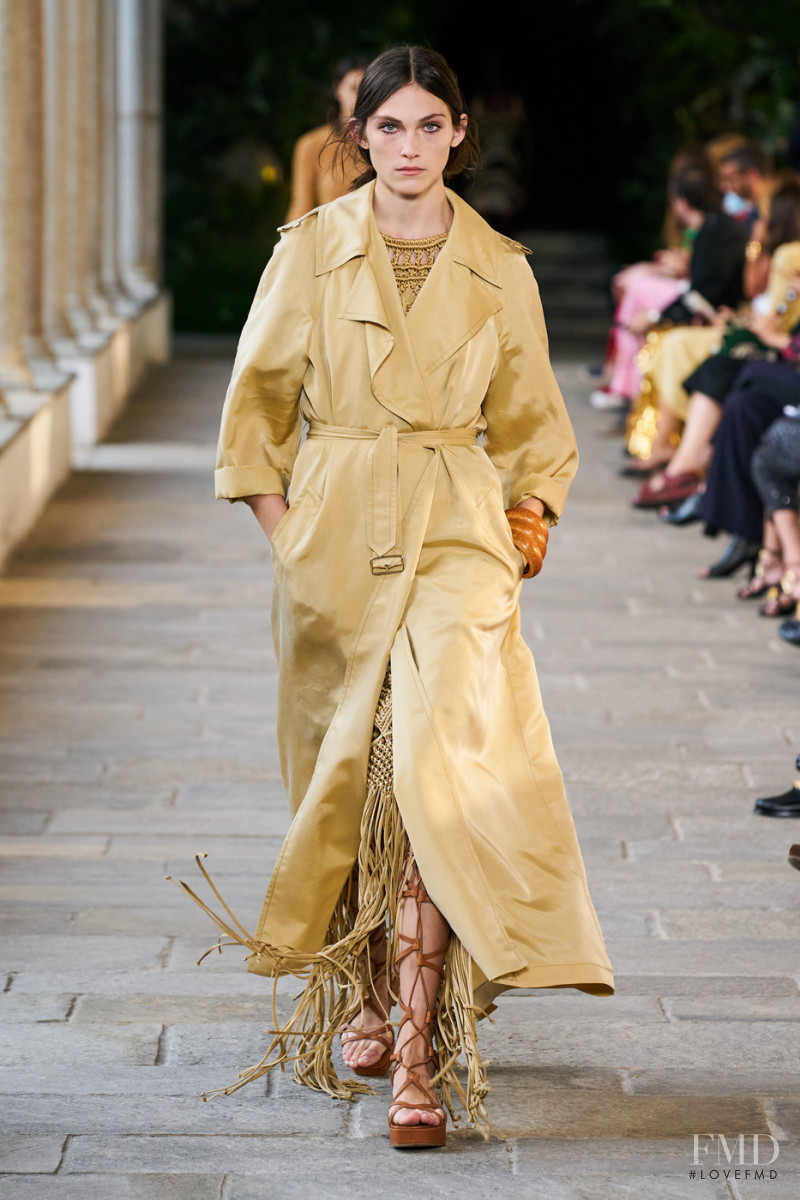 Olivia Petersen featured in  the Alberta Ferretti fashion show for Spring/Summer 2022