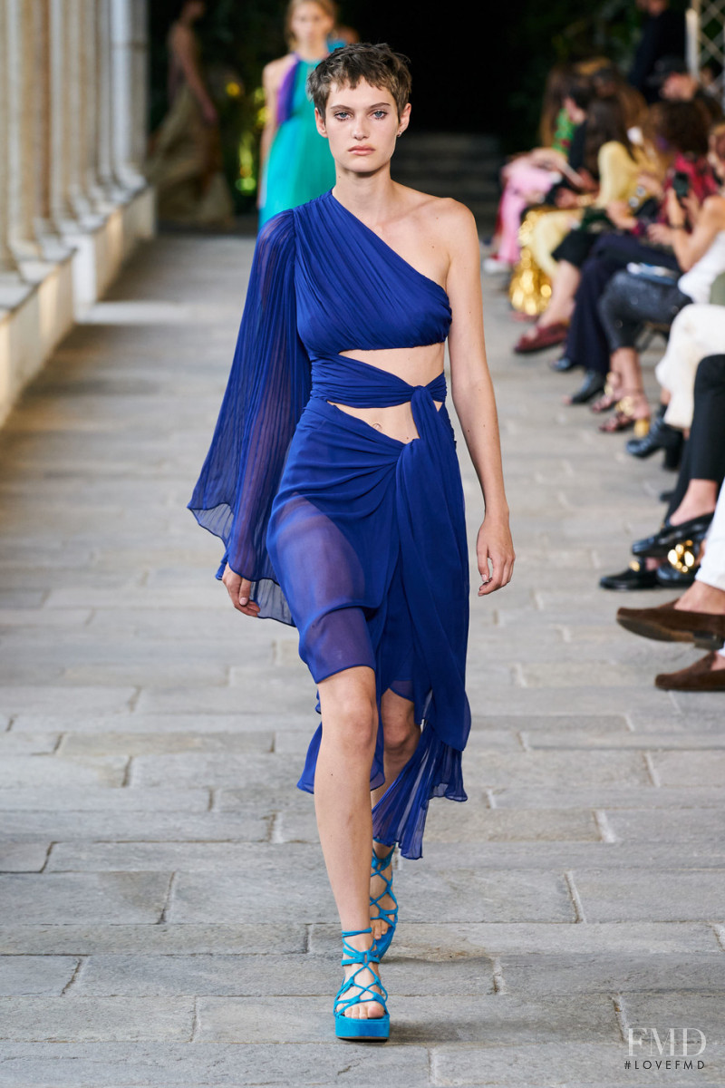 Greta Elisa Hofer featured in  the Alberta Ferretti fashion show for Spring/Summer 2022