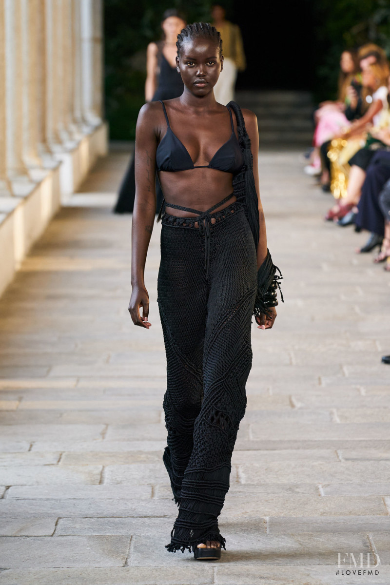 Adut Akech Bior featured in  the Alberta Ferretti fashion show for Spring/Summer 2022