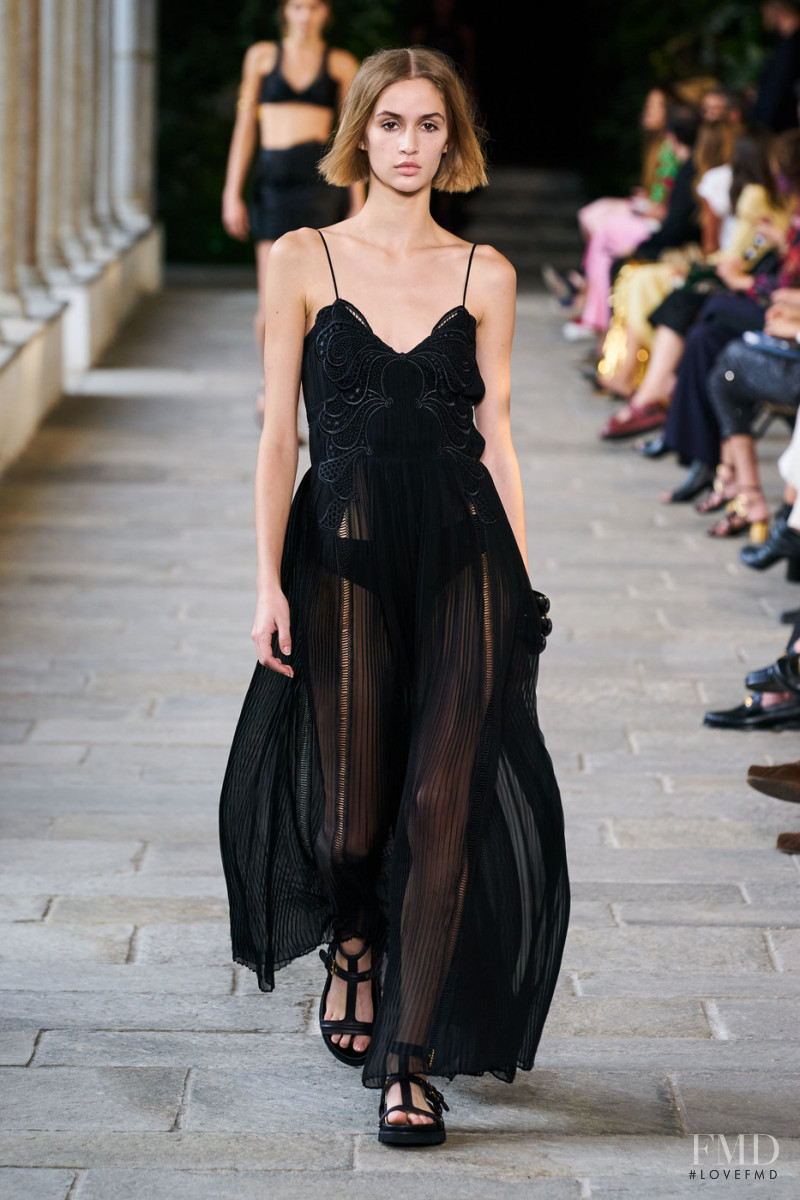 Quinn Elin Mora featured in  the Alberta Ferretti fashion show for Spring/Summer 2022