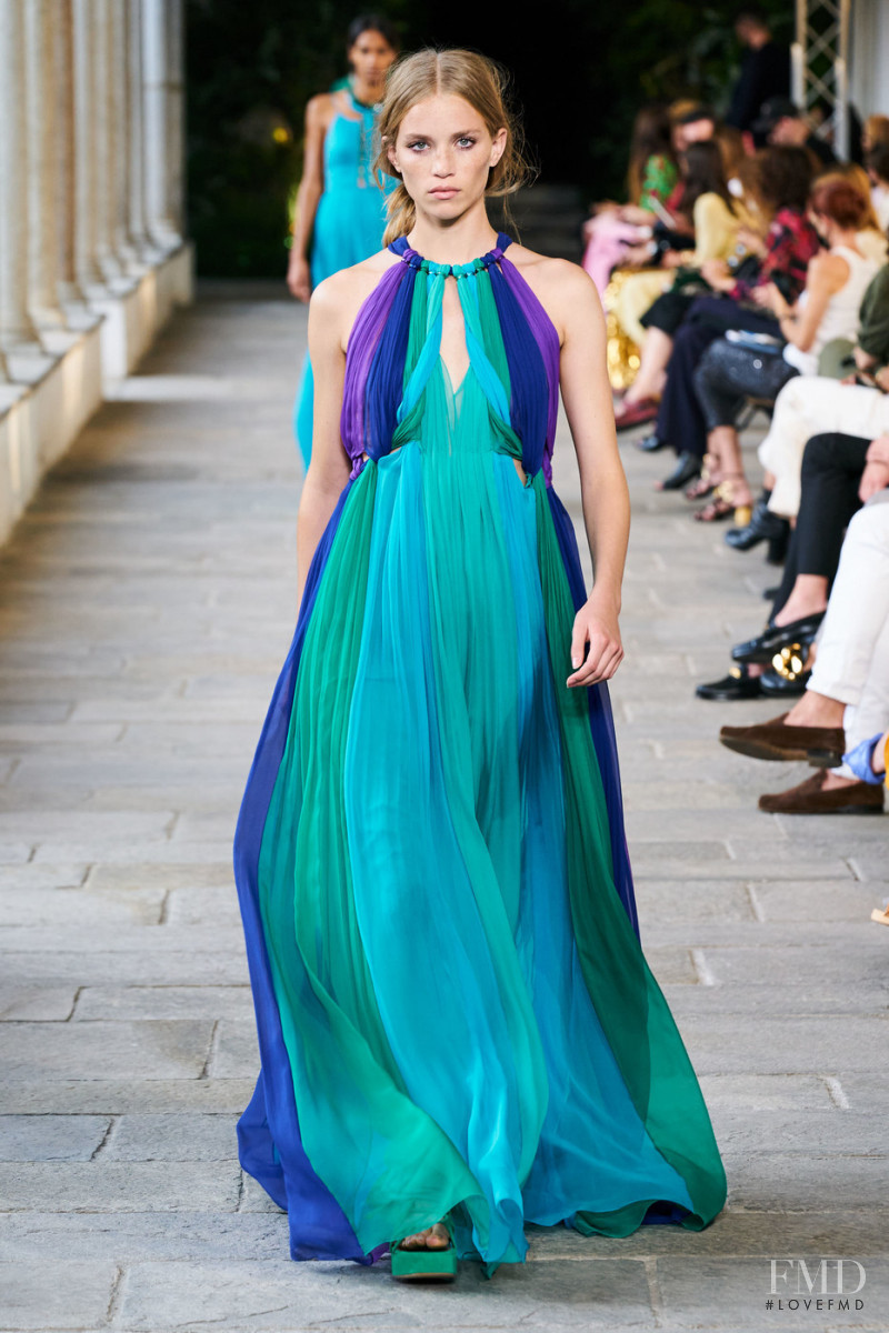 Rebecca Leigh Longendyke featured in  the Alberta Ferretti fashion show for Spring/Summer 2022