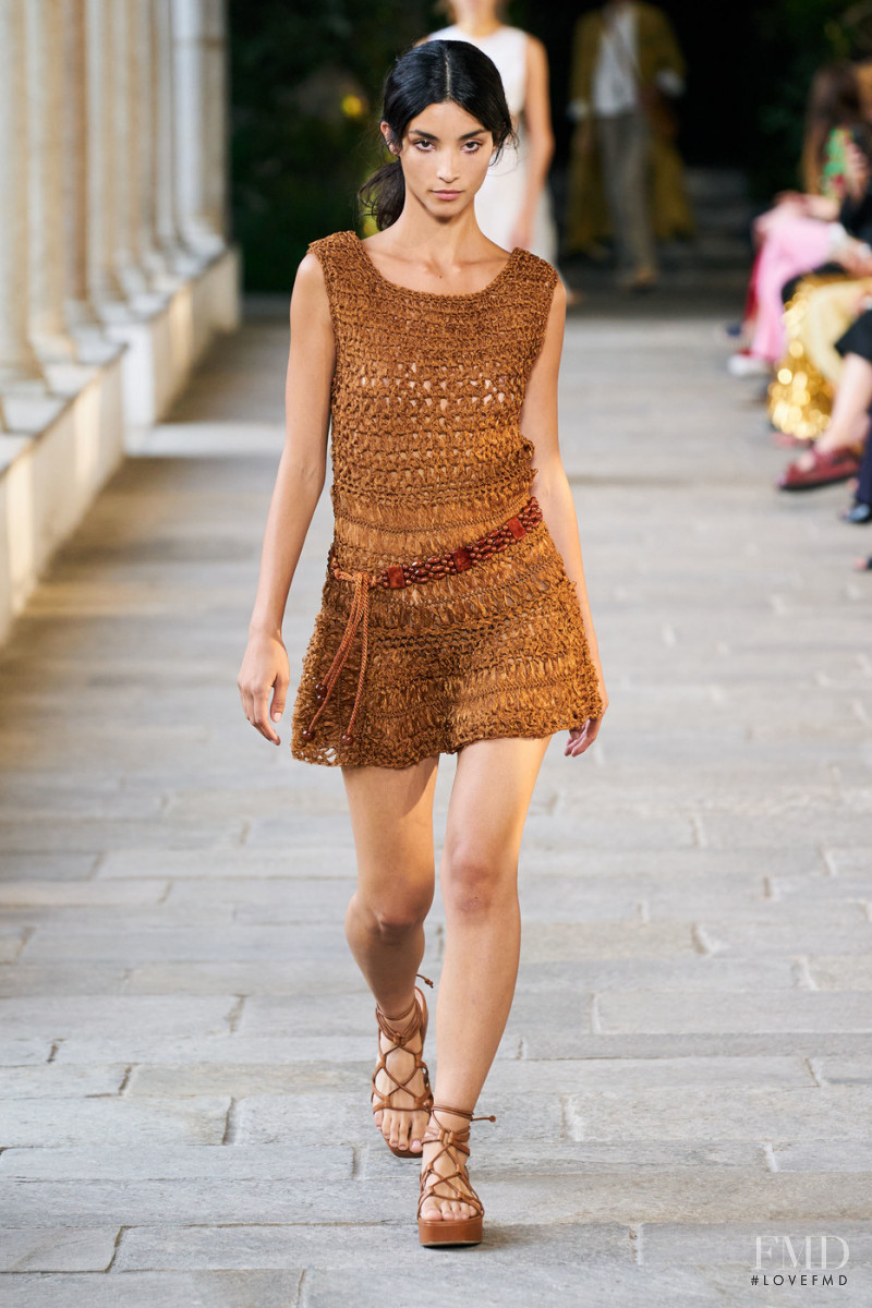 Tindi Mar featured in  the Alberta Ferretti fashion show for Spring/Summer 2022