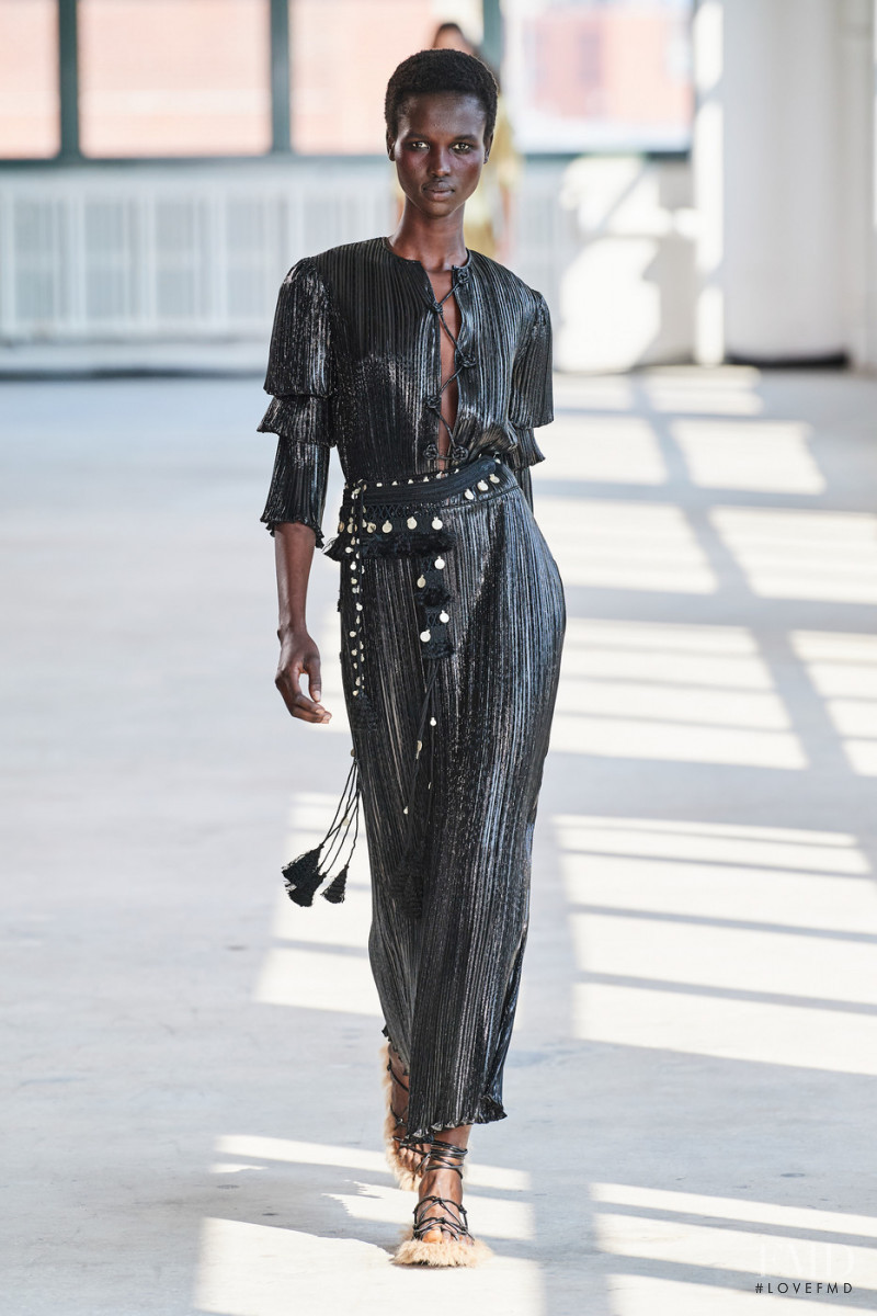 Amar Akway featured in  the Altuzarra fashion show for Spring/Summer 2022