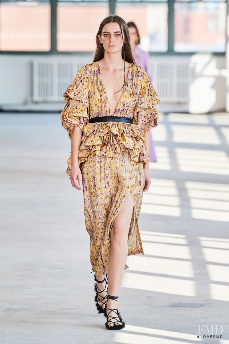 Dasha Denisenko featured in  the Altuzarra fashion show for Spring/Summer 2022