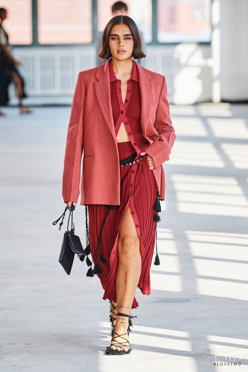 Jill Kortleve featured in  the Altuzarra fashion show for Spring/Summer 2022
