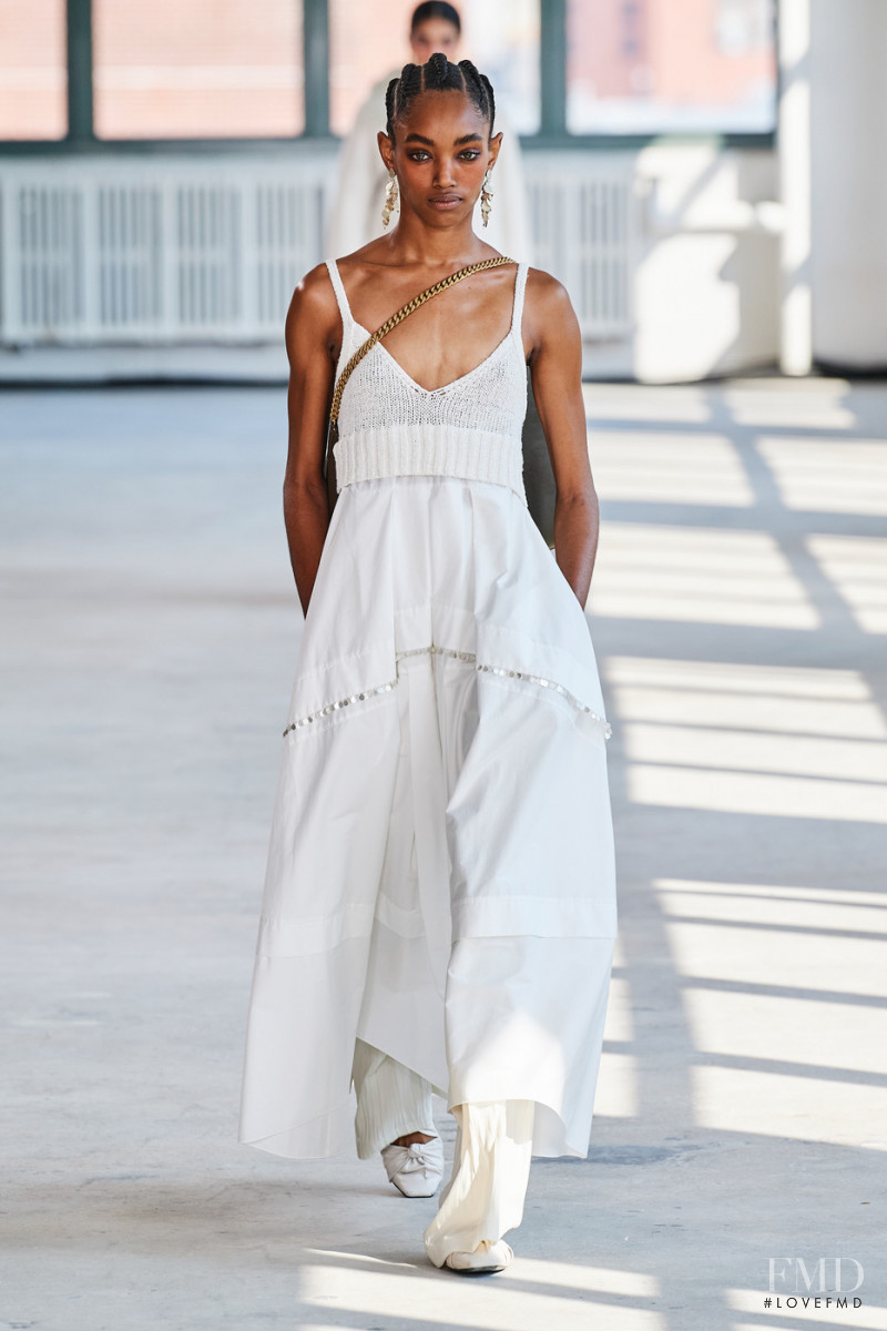 Majesty Amare featured in  the Altuzarra fashion show for Spring/Summer 2022