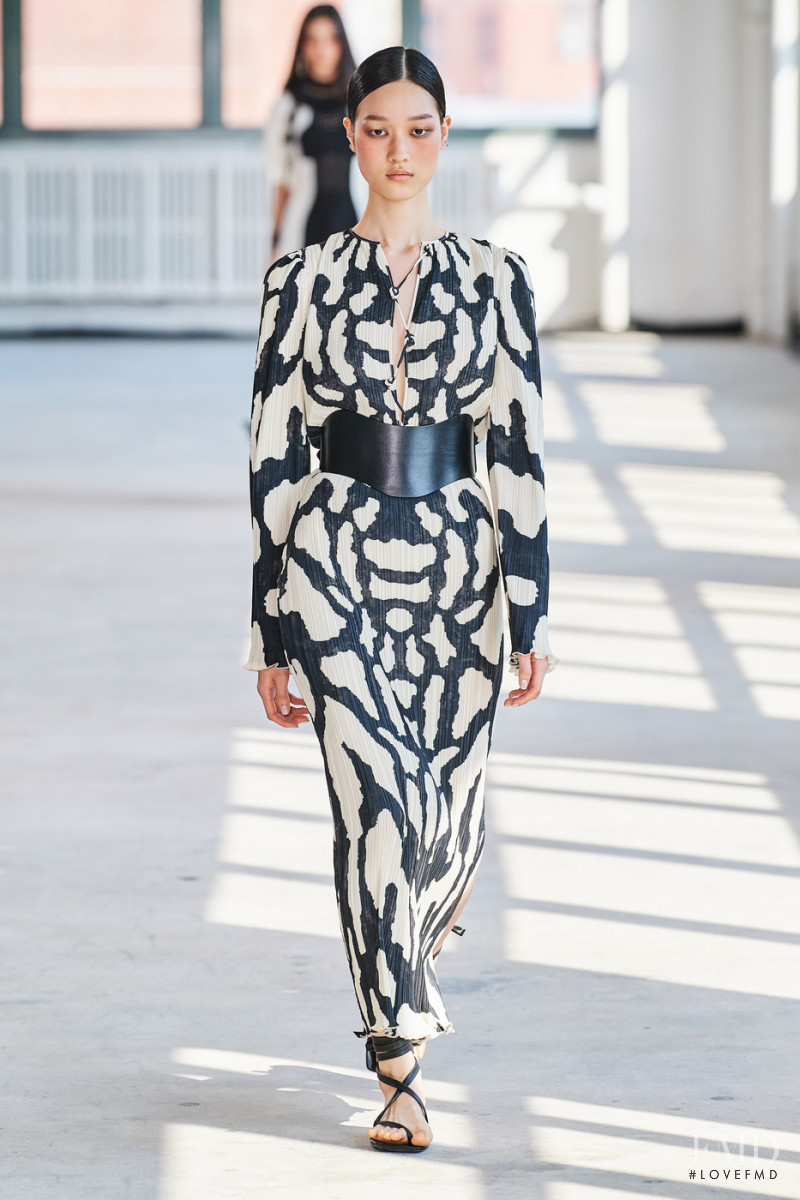 Chloe Oh featured in  the Altuzarra fashion show for Spring/Summer 2022