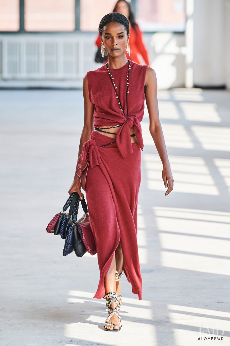 Malika Louback featured in  the Altuzarra fashion show for Spring/Summer 2022