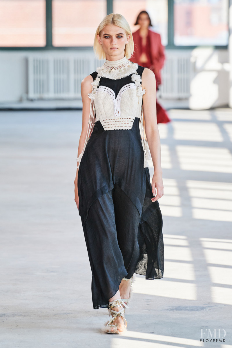 Lara Mullen featured in  the Altuzarra fashion show for Spring/Summer 2022