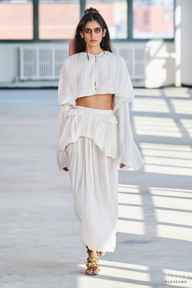 Vanessa Tyagi featured in  the Altuzarra fashion show for Spring/Summer 2022