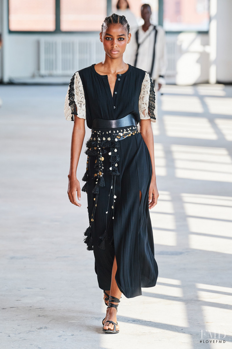 Blesnya Minher featured in  the Altuzarra fashion show for Spring/Summer 2022