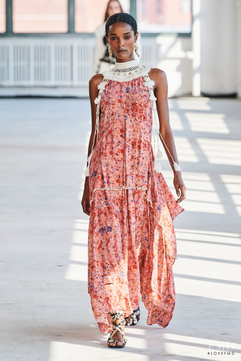 Malika Louback featured in  the Altuzarra fashion show for Spring/Summer 2022