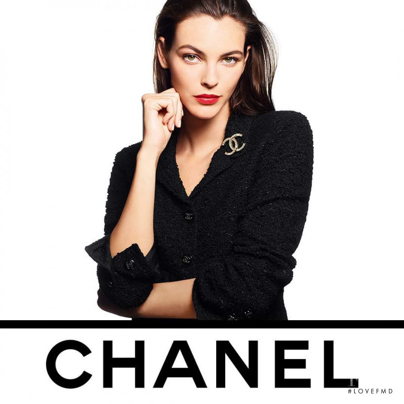 Vittoria Ceretti featured in  the Chanel Beauty advertisement for Autumn/Winter 2021