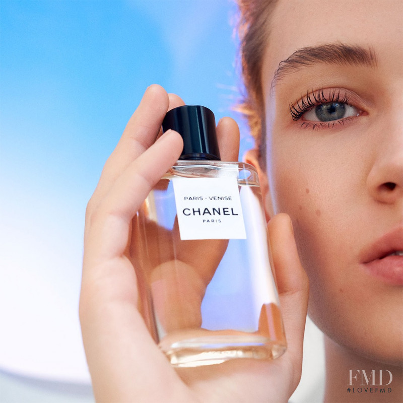 Adrienne Juliger featured in  the Chanel Beauty advertisement for Summer 2019