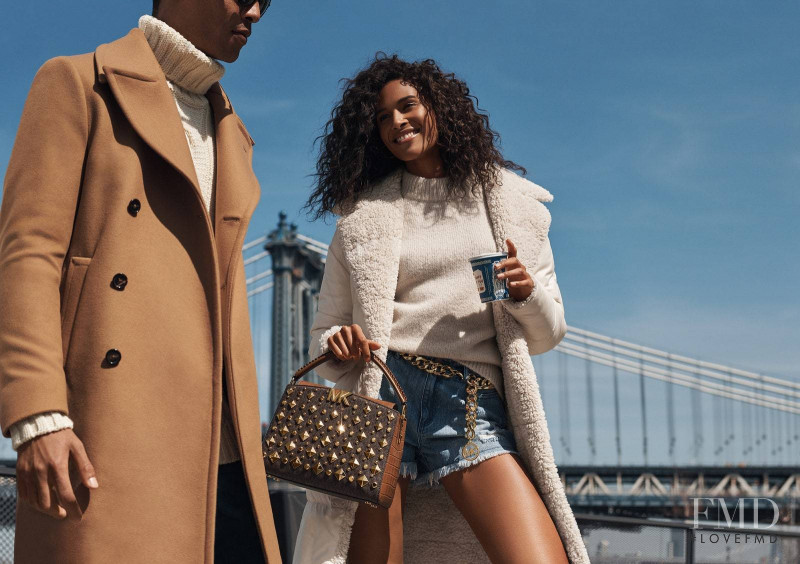 Cindy Bruna featured in  the Michael Michael Kors advertisement for Autumn/Winter 2021