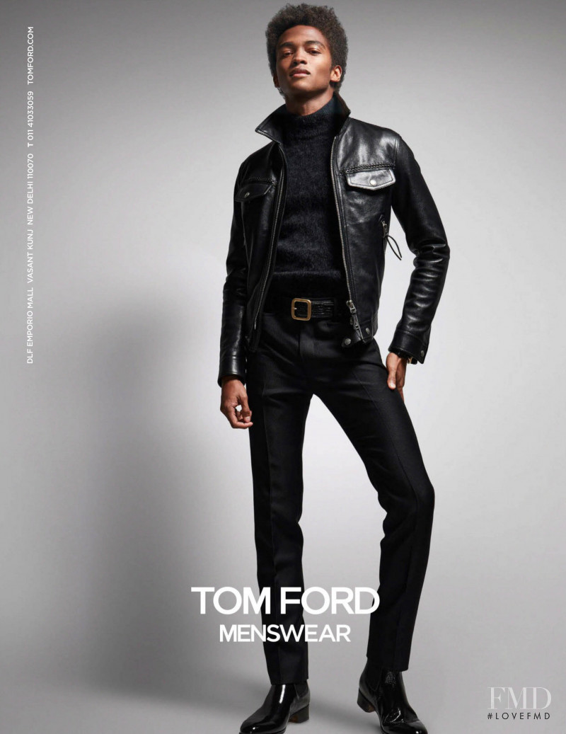 Stan Taylor featured in  the Tom Ford advertisement for Autumn/Winter 2021