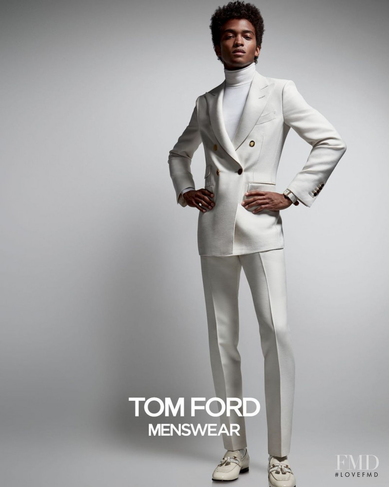 Stan Taylor featured in  the Tom Ford advertisement for Autumn/Winter 2021