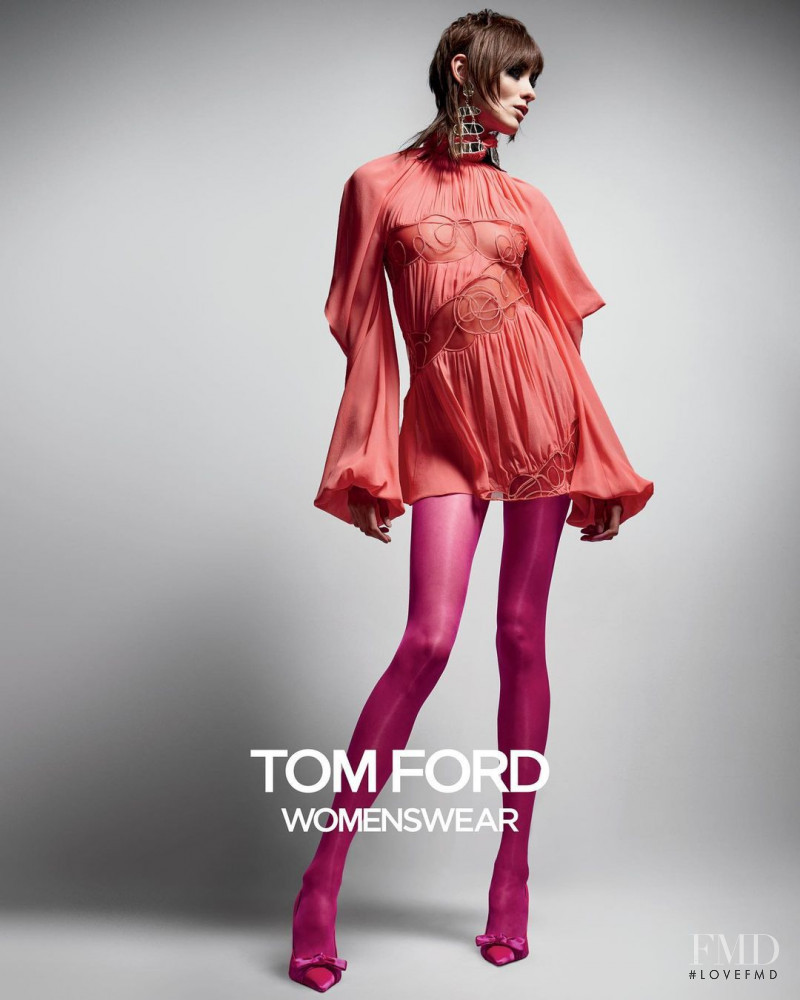 Youn Bomi featured in  the Tom Ford advertisement for Autumn/Winter 2021