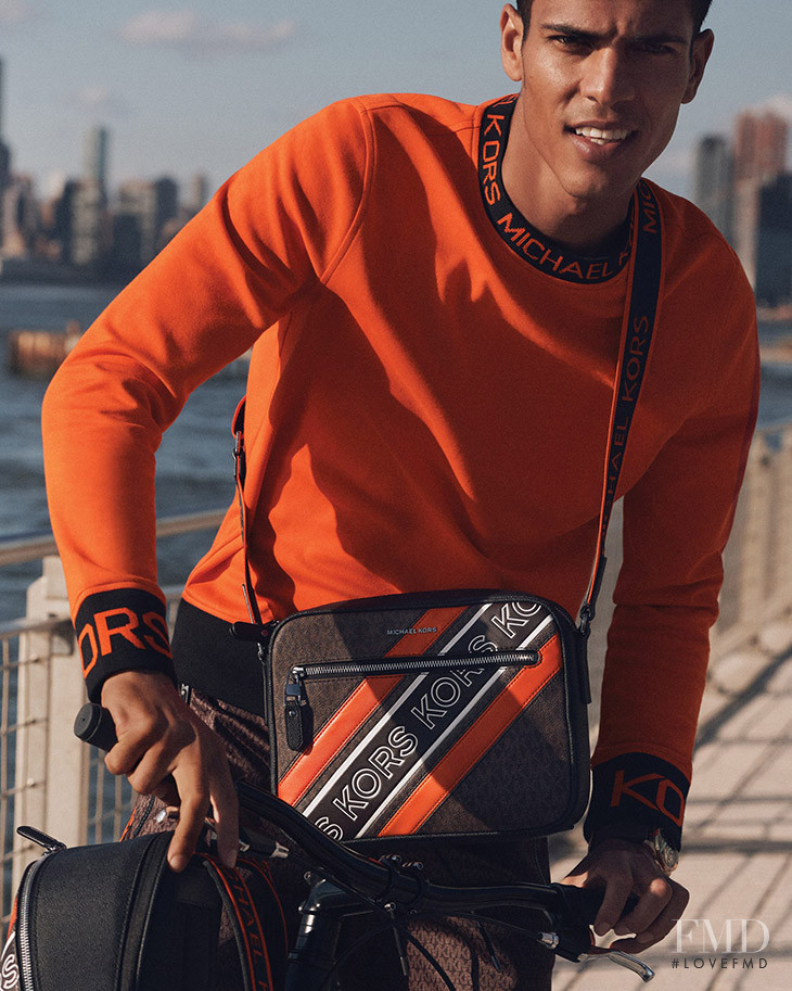 Geron Mckinley featured in  the Kors Michael Kors advertisement for Autumn/Winter 2021