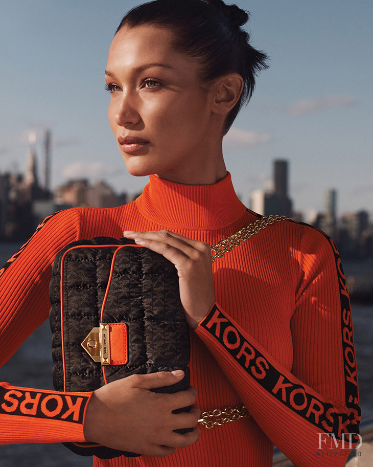 Bella Hadid featured in  the Kors Michael Kors advertisement for Autumn/Winter 2021