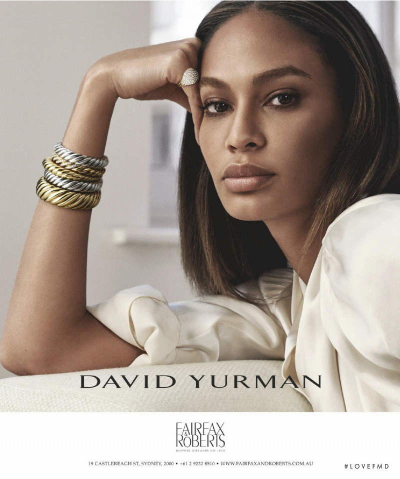 Joan Smalls featured in  the David Yurman advertisement for Autumn/Winter 2021