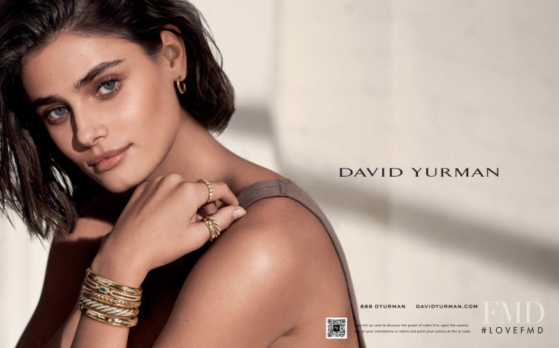 Taylor Hill featured in  the David Yurman advertisement for Autumn/Winter 2021