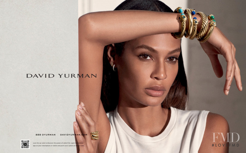 Joan Smalls featured in  the David Yurman advertisement for Autumn/Winter 2021