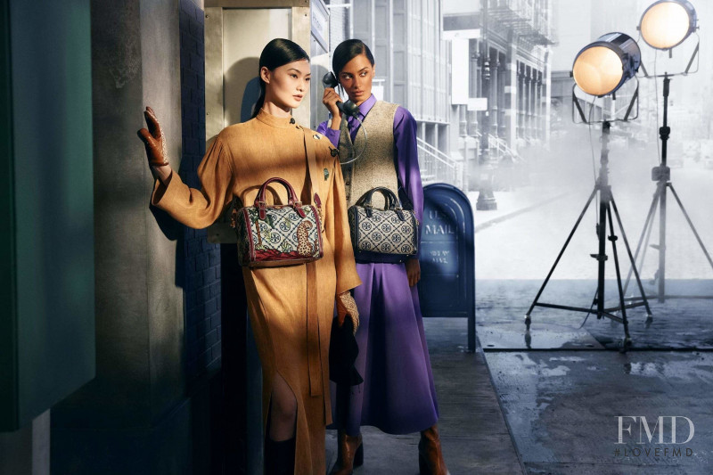 Cong He featured in  the Tory Burch advertisement for Autumn/Winter 2021