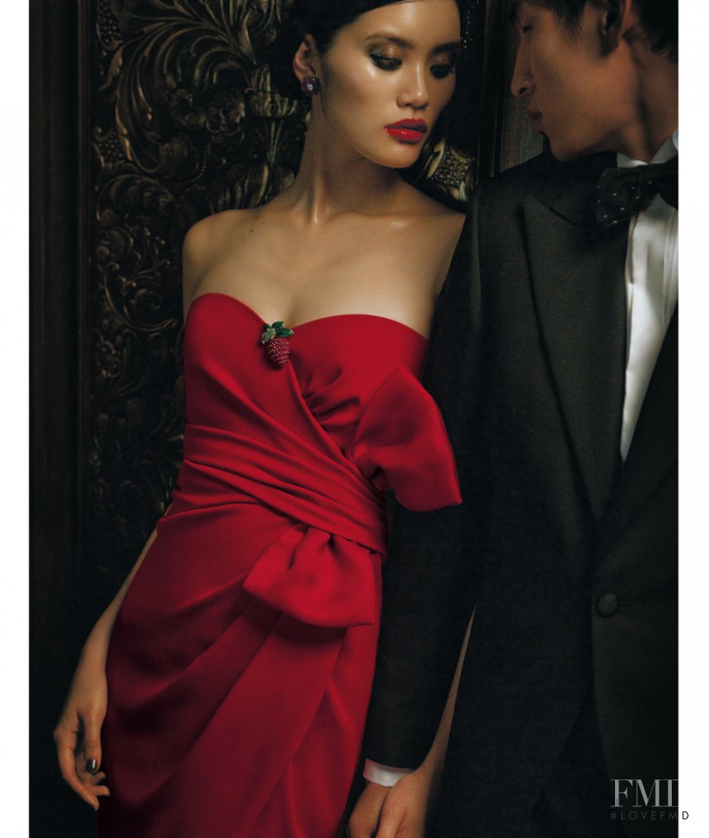 Ming Xi featured in  the Max Mara Elegante advertisement for Autumn/Winter 2012