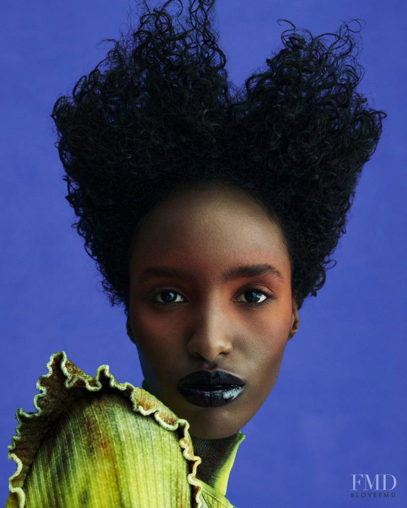 Bibi Abdulkadir featured in  the Zara Beauty - Tie Dye advertisement for Spring/Summer 2021