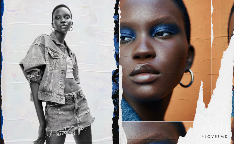 Achenrin Madit featured in  the Zara Beauty - The New Order advertisement for Spring/Summer 2021