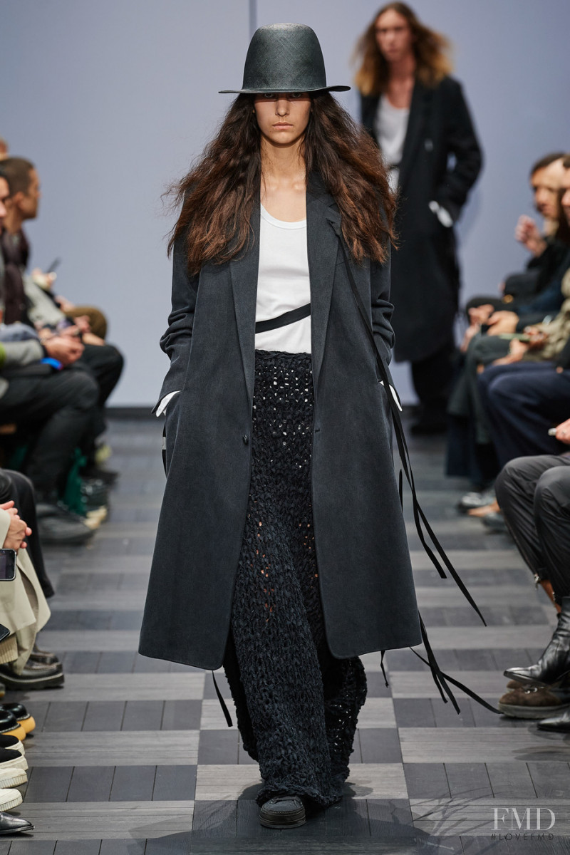 Eugenia Dubinova featured in  the Ann Demeulemeester fashion show for Spring/Summer 2022