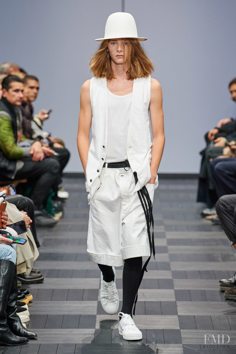 Cosme Voisin featured in  the Ann Demeulemeester fashion show for Spring/Summer 2022