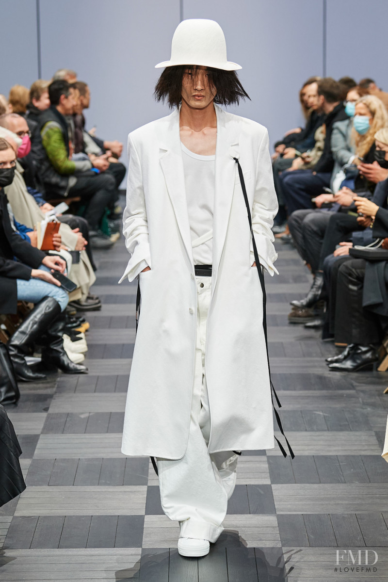 Hyun Jin Kang featured in  the Ann Demeulemeester fashion show for Spring/Summer 2022