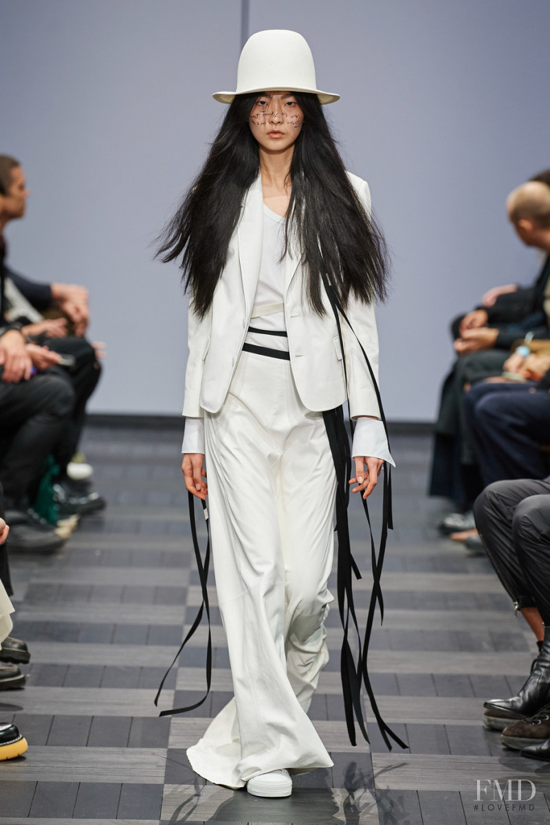 Han Jang featured in  the Ann Demeulemeester fashion show for Spring/Summer 2022