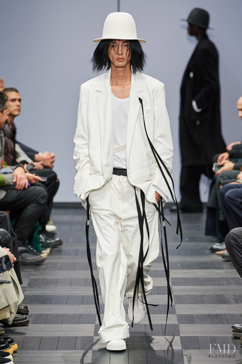 Taemin Park featured in  the Ann Demeulemeester fashion show for Spring/Summer 2022