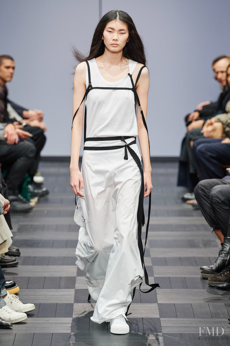 Sherry Shi featured in  the Ann Demeulemeester fashion show for Spring/Summer 2022