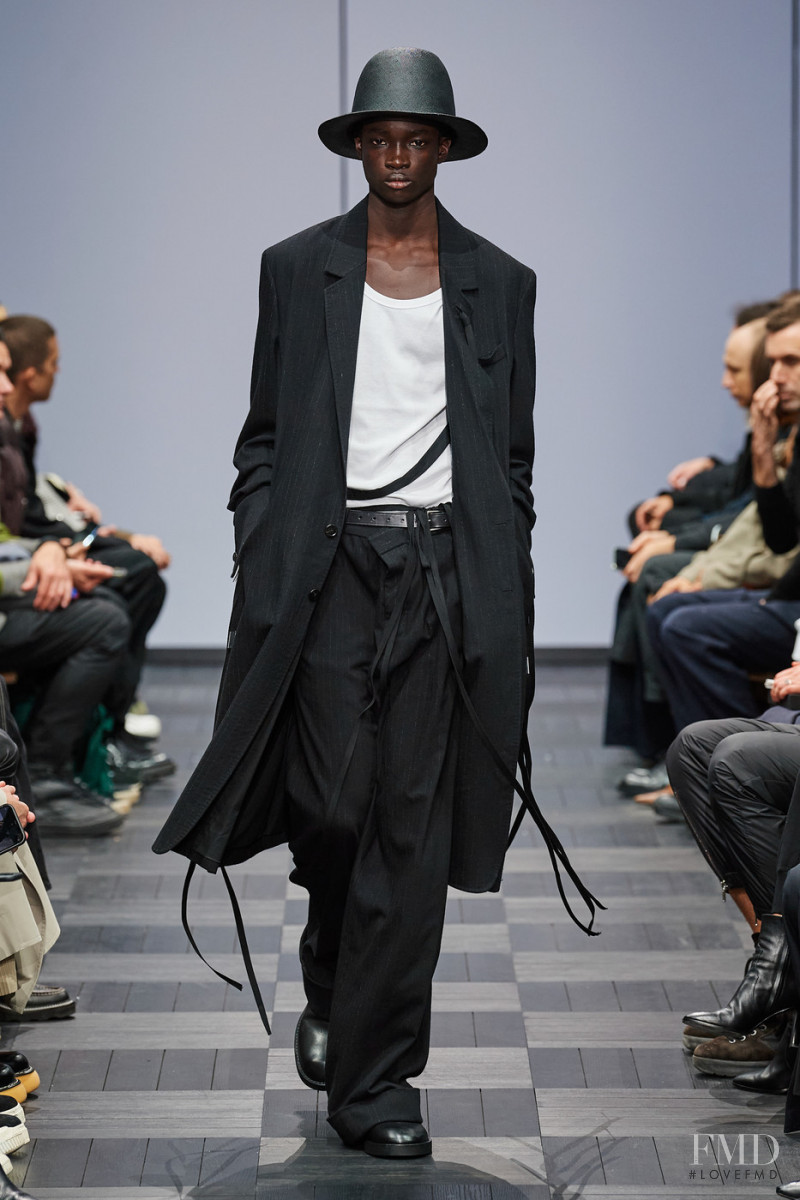 Ahmadou Gueye featured in  the Ann Demeulemeester fashion show for Spring/Summer 2022