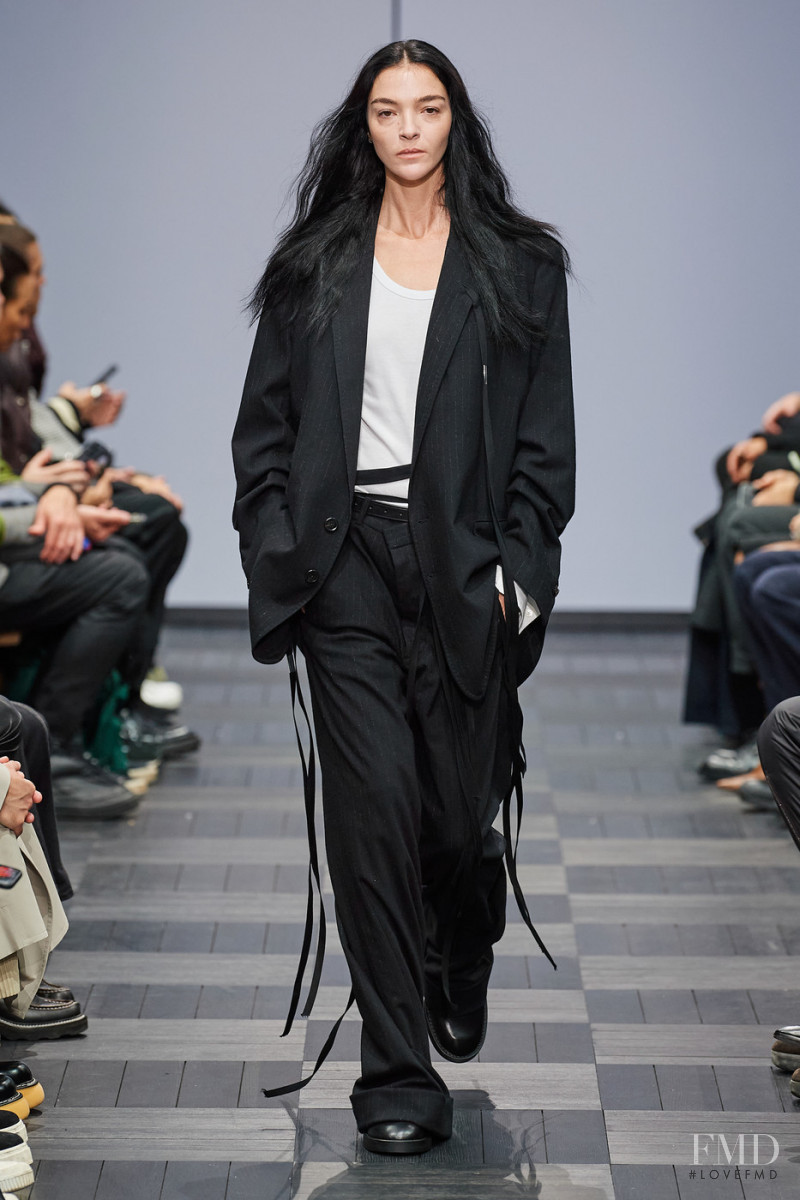 Mariacarla Boscono featured in  the Ann Demeulemeester fashion show for Spring/Summer 2022