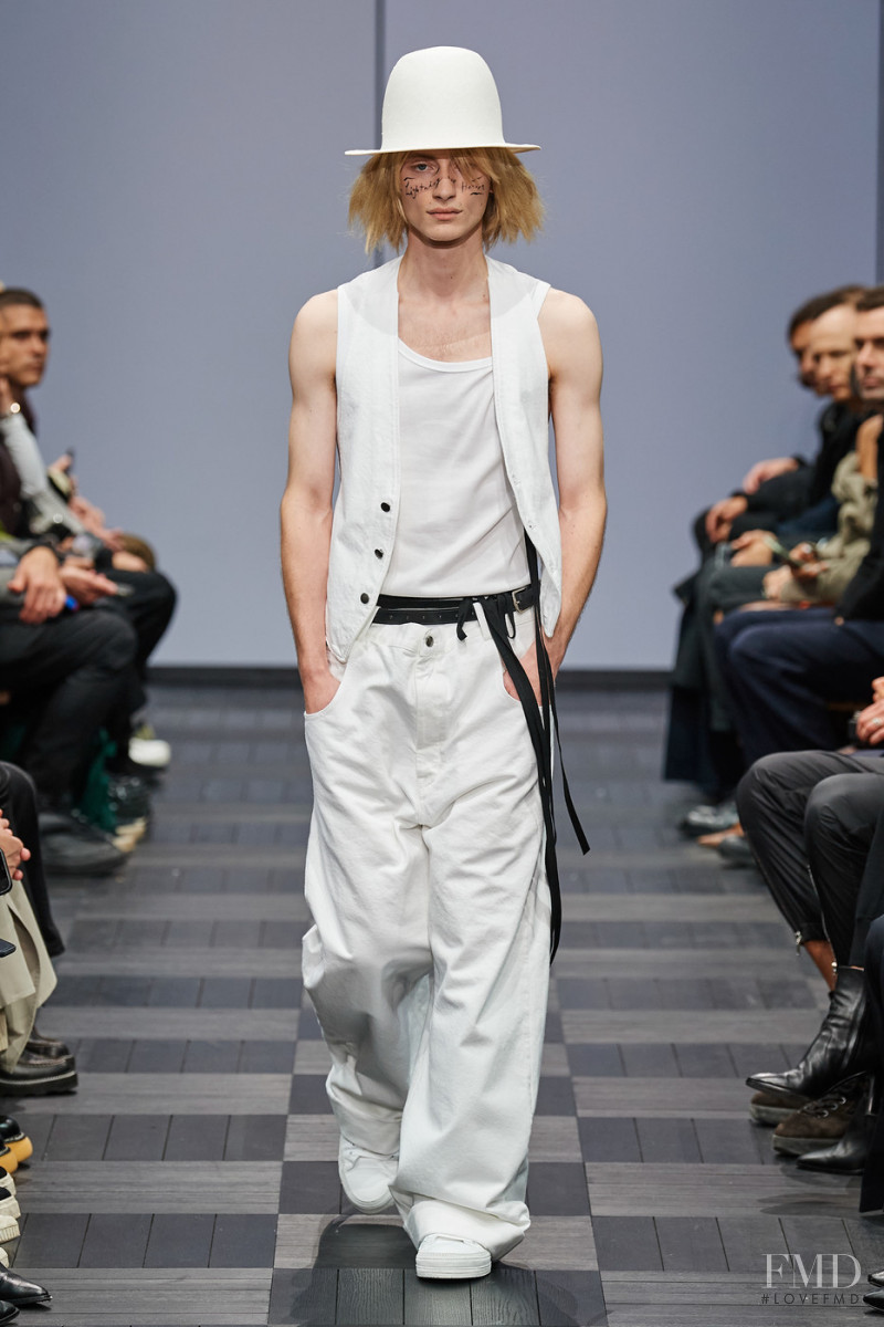 Lennert de Lathauwer featured in  the Ann Demeulemeester fashion show for Spring/Summer 2022