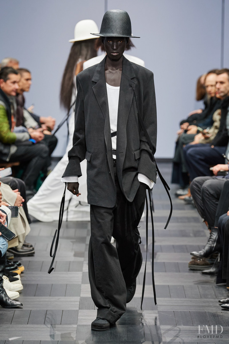 Mamuor Awak Majeng featured in  the Ann Demeulemeester fashion show for Spring/Summer 2022