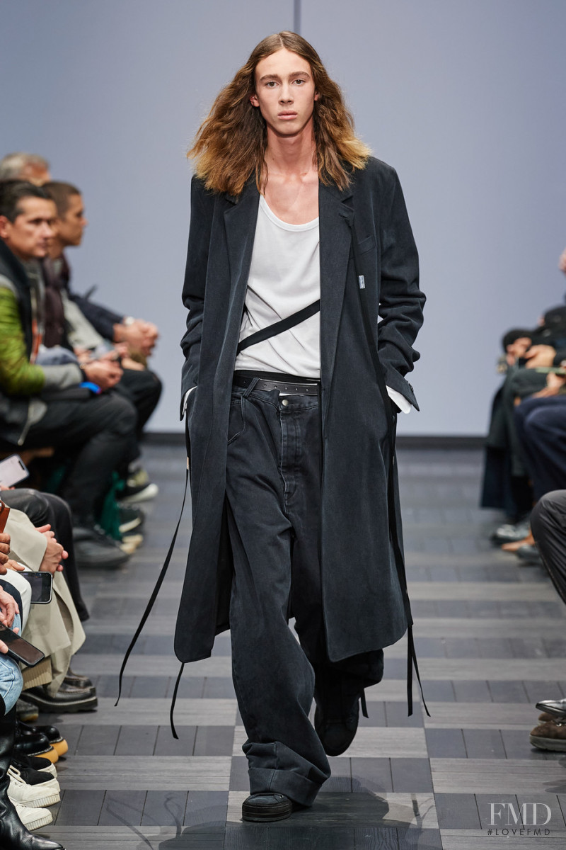 Andrea Eyrolle featured in  the Ann Demeulemeester fashion show for Spring/Summer 2022