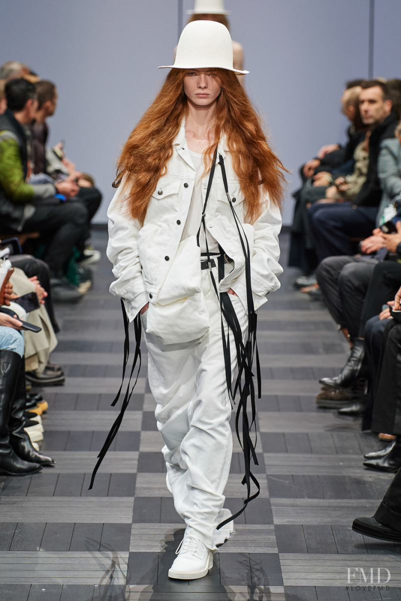 Alyda Grace Carder featured in  the Ann Demeulemeester fashion show for Spring/Summer 2022