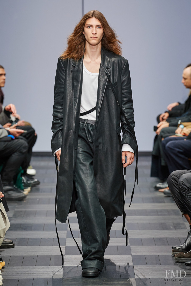 Sam Bos featured in  the Ann Demeulemeester fashion show for Spring/Summer 2022
