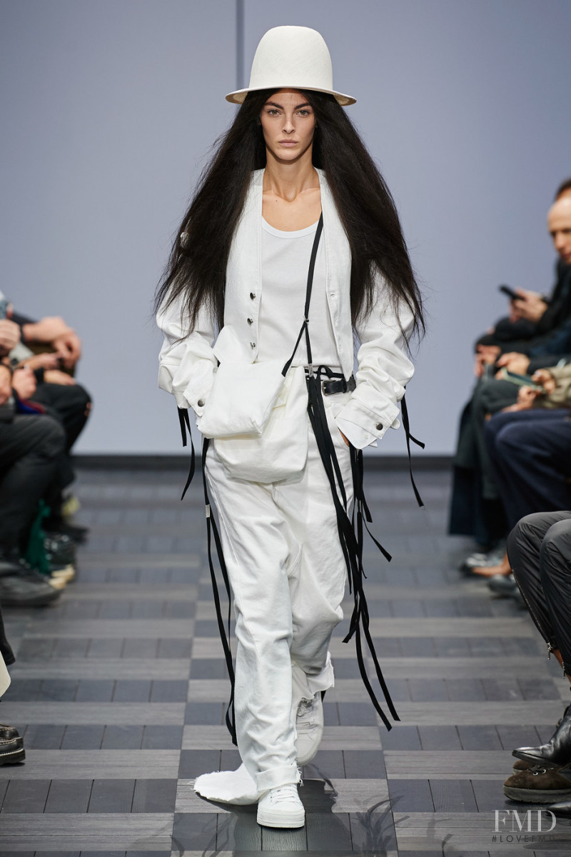 Vittoria Ceretti featured in  the Ann Demeulemeester fashion show for Spring/Summer 2022