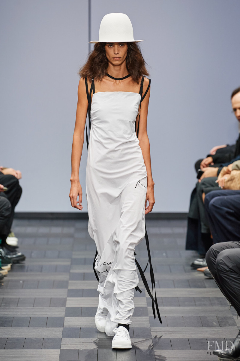 Mica Arganaraz featured in  the Ann Demeulemeester fashion show for Spring/Summer 2022